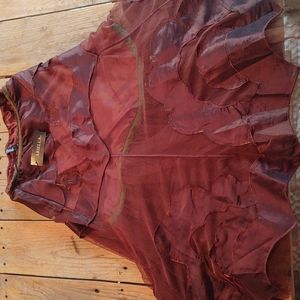 Ariella sm Brown skirt with petticoat